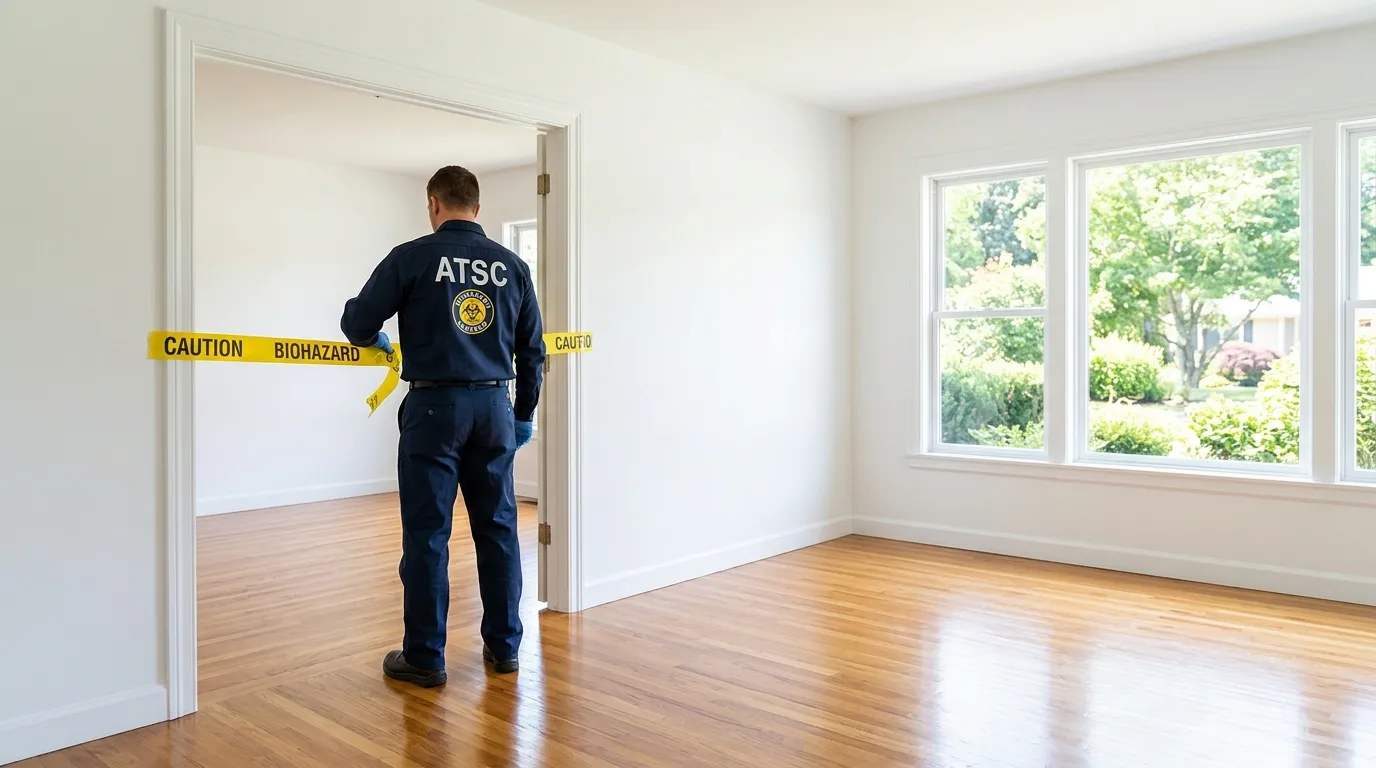 Certified biohazard cleanup crew performing Trauma Scene Cleanup in Hollywood